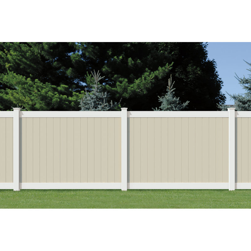 Outdoor Essentials Woodbridge 5 in. x 5 in. x 72 in. Routed White Vinyl